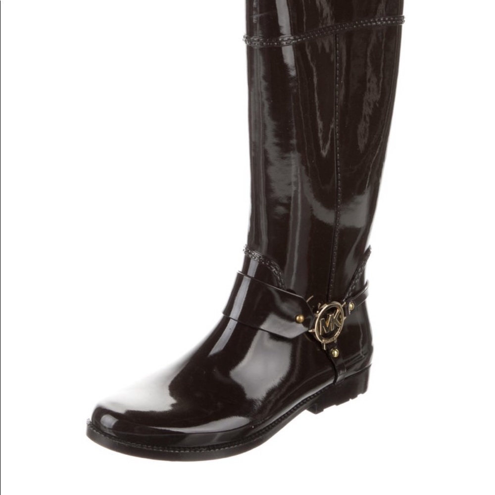 Michael Kors Rubber Knee-High Rain Boots - Picture 5 of 5